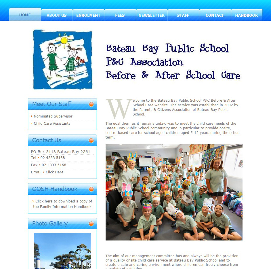 Bateau Bay out of school services