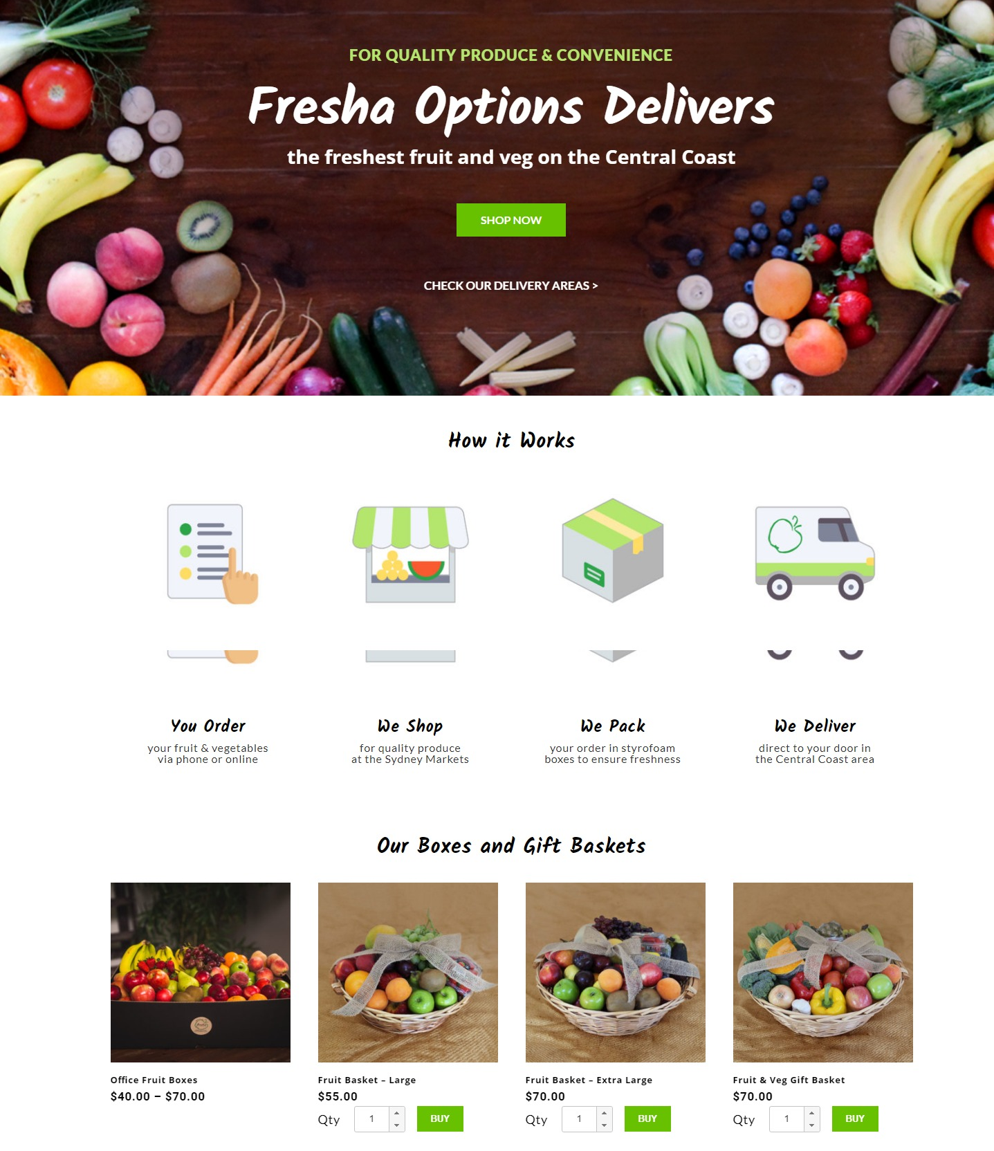 fresha options fruit & veg home & office delivery - CKL Web Concepts