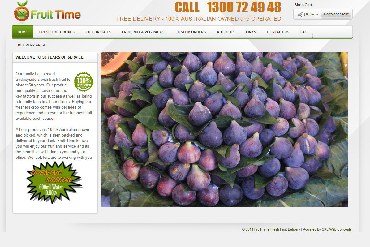 Fruit Time Fruit & Veg Home & Office Delivery - Developed by CKL Web Concepts