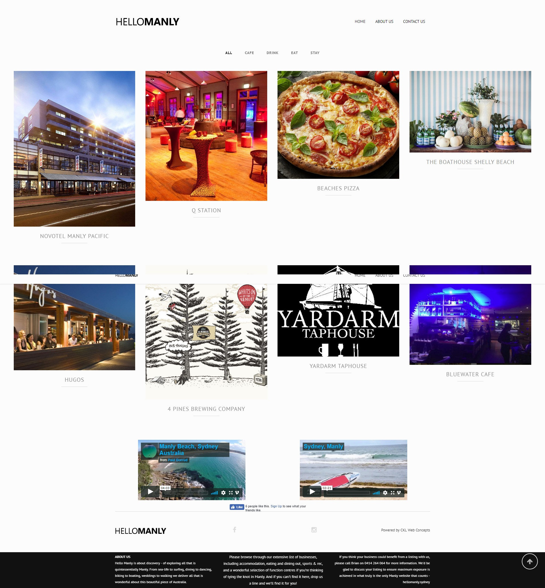 Hello Manly - Another WordPress development by CKL Web Concepts